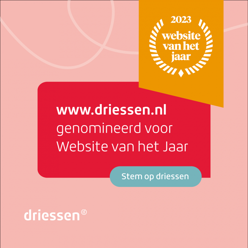 Driessen genomineerd voor Website van het Jaar! | Driessen